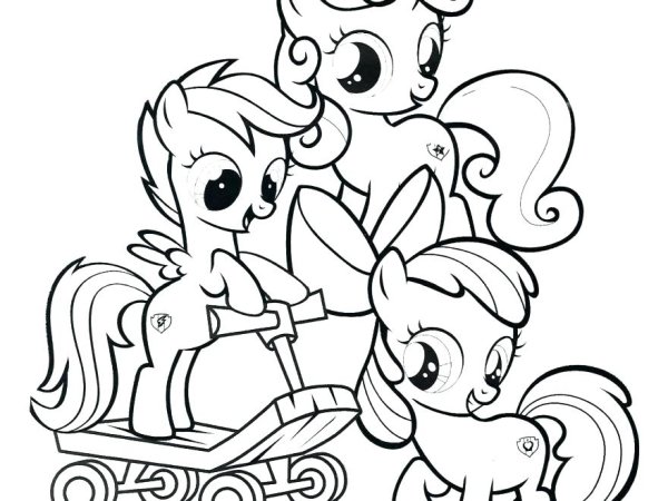 My little Pony раскраска