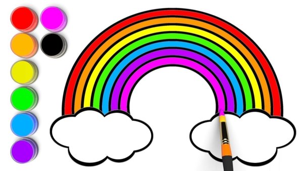 Цвета радуги по порядку для детей фото