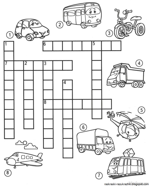 Детский кроссворд