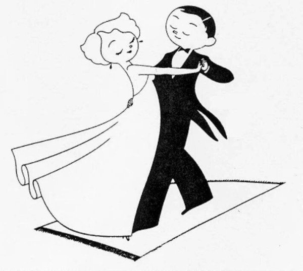 Раскраска бальные танцы