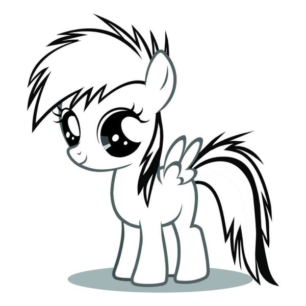 Картинки пони нарисованные для распечатки