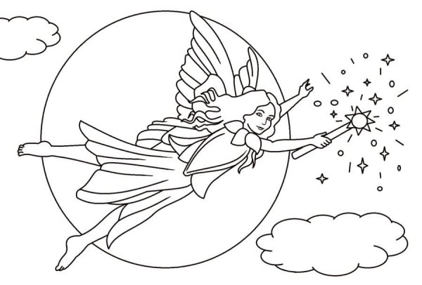Раскраска. Феи