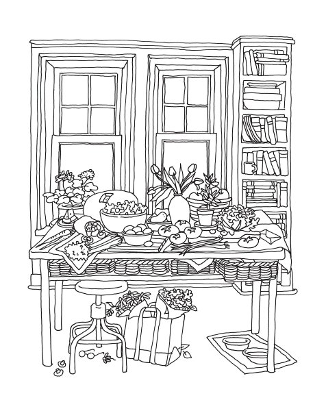 Раскраска творческий беспорядок