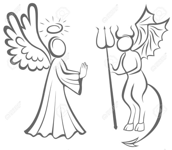 Образ добра и зла рисунки