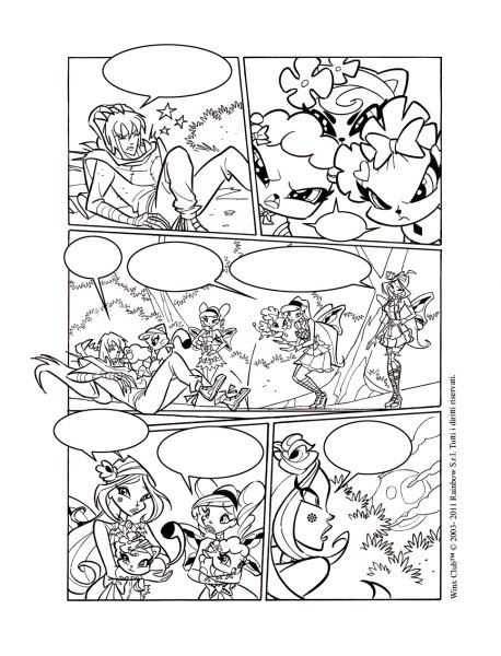 Комикс раскраска для детей