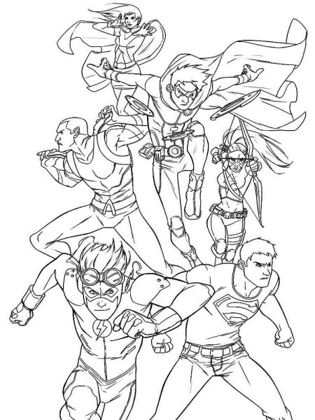 Раскраски Марвел лига справедливости