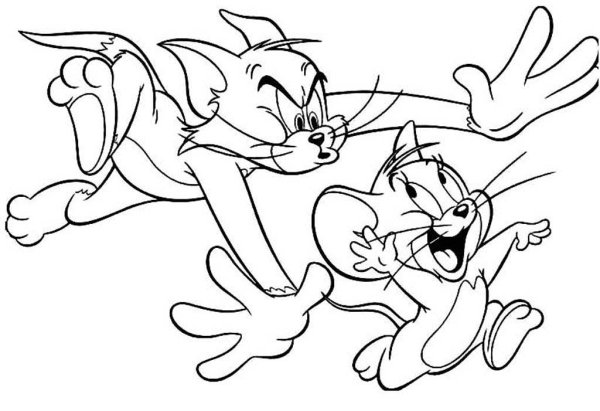 Tom and Jerry раскраска для девочек