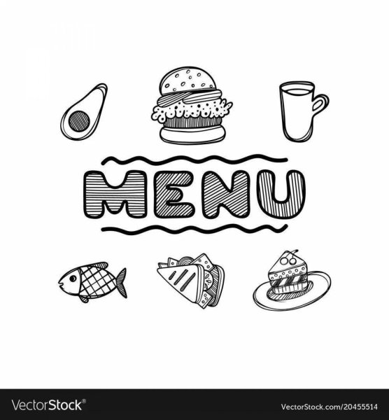 Раскраска меню