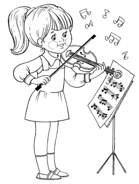 Раскраска музыкант