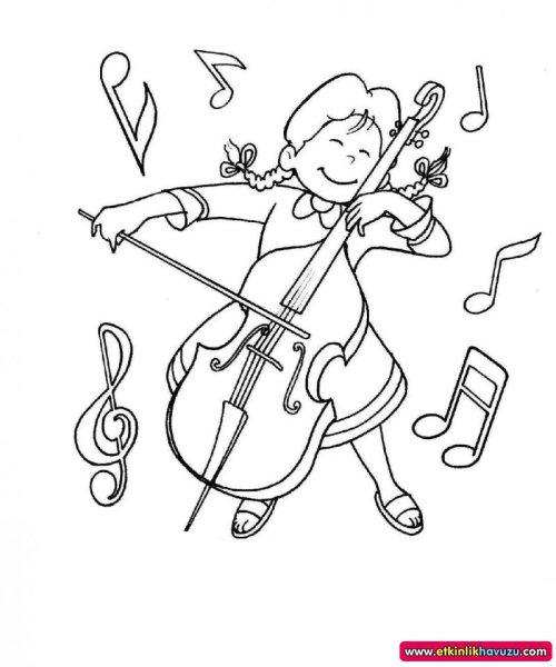 Музыкальные раскраски для дошкольников