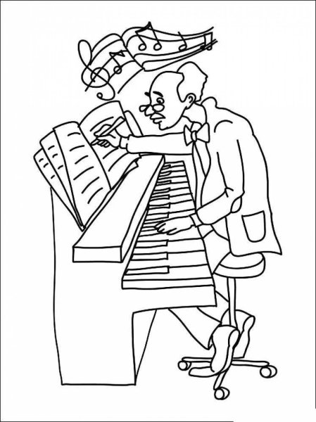 Композитор раскраска