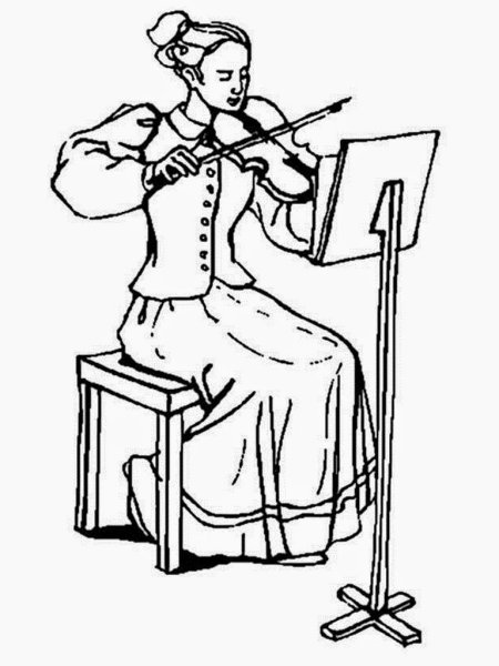 Раскраска музыкант