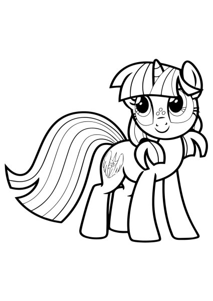 Земные пони раскраска
