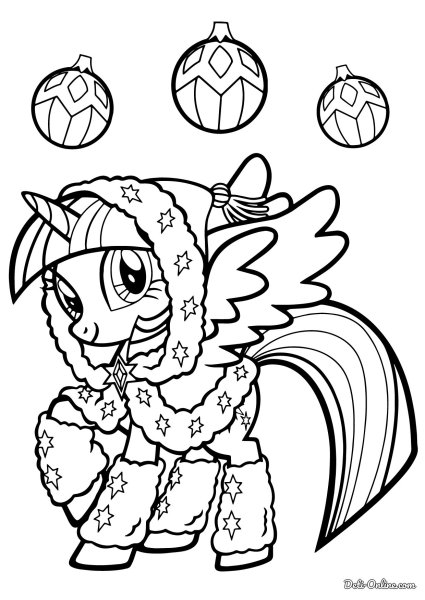 Раскраска Искорка и Радуга Дэш