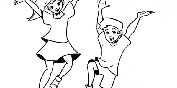 Раскраска радость для детей