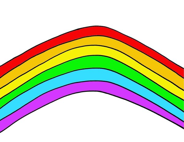 Радуга цвета шаблон