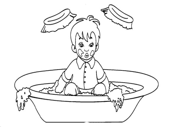 Раскраска Мойдодыр