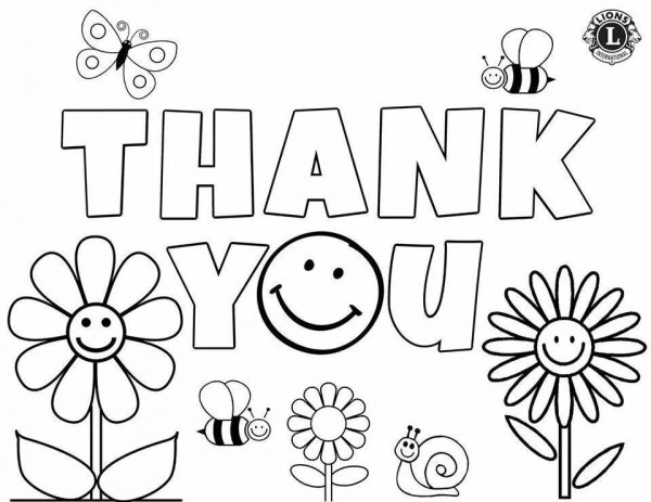 Раскраска thank
