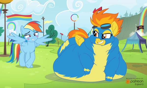 Радуга Дэш и Спитфайр голые