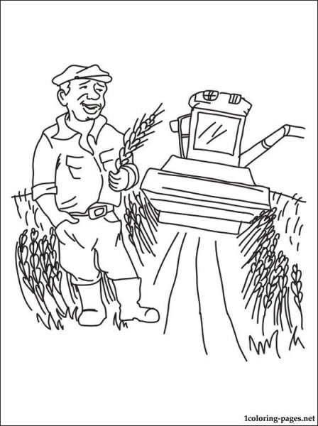 Раскраска комбайнер