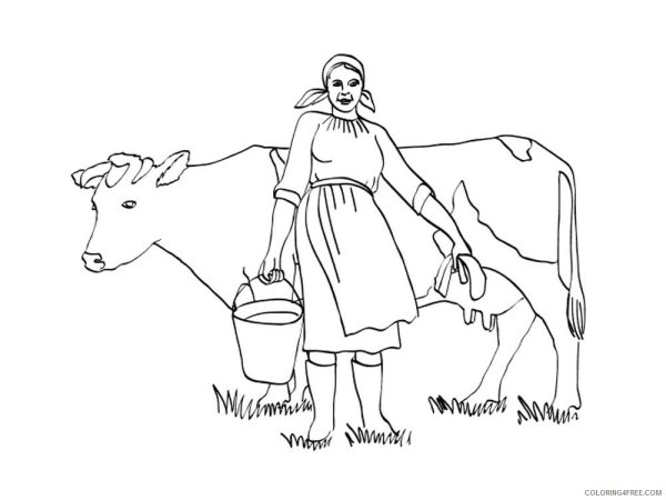 Раскраски сельскохозяйственные профессии