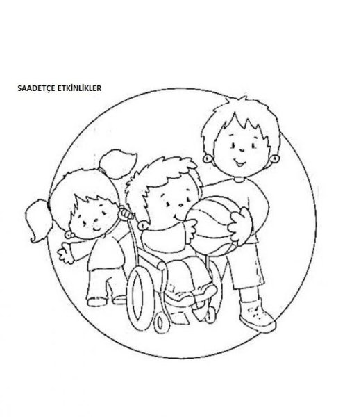 Раскраски инклюзия для детей