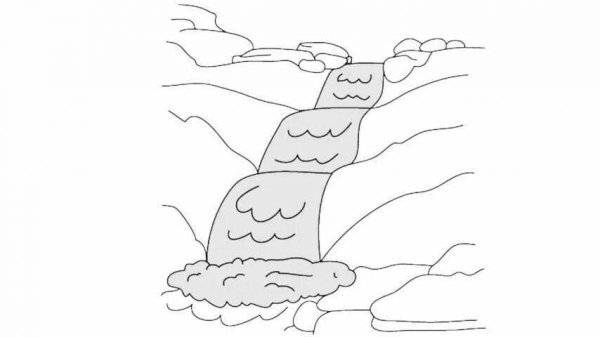 Раскраска речка для детей