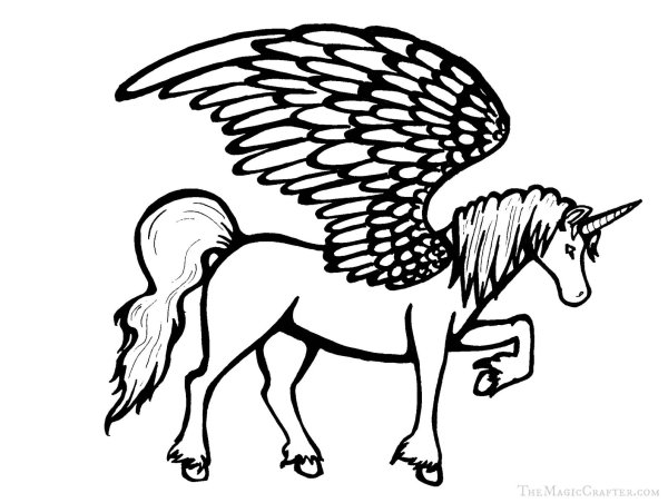 Раскраска Единороги