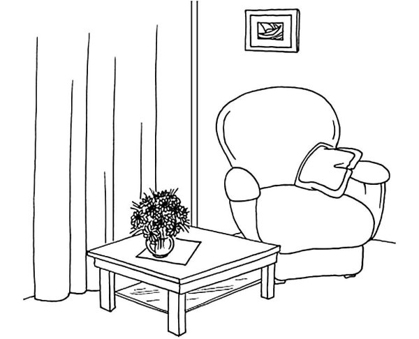 Раскраска "мебель"