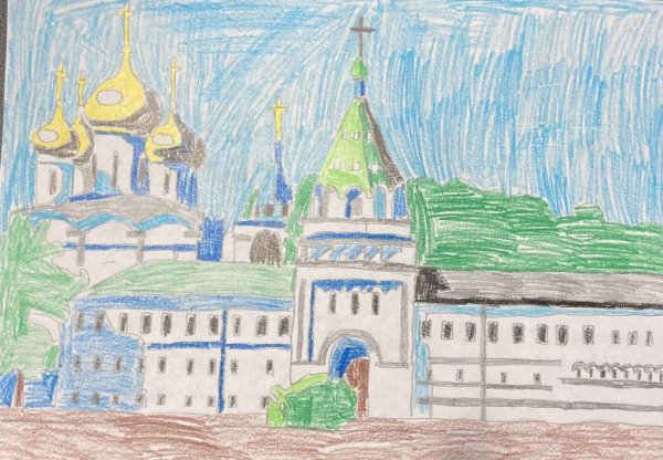 Ипатьевский монастырь Кострома рисунок