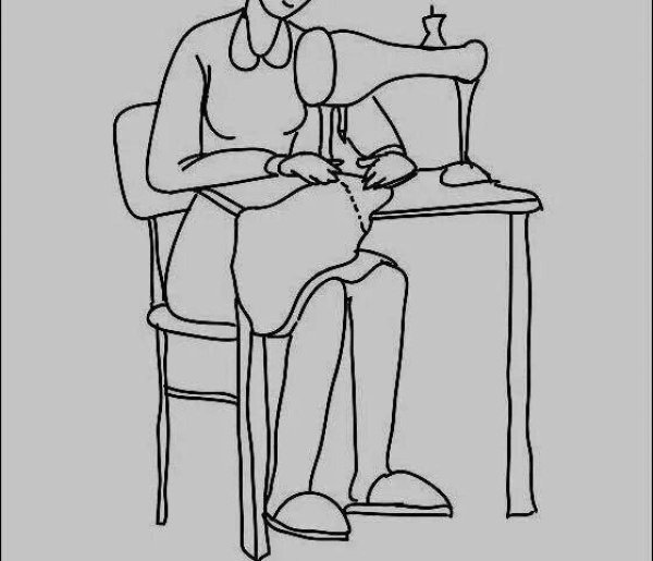 Портной раскраска для детей