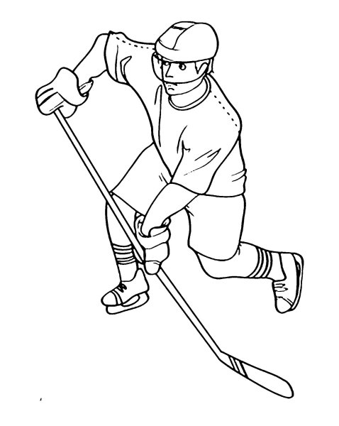 Раскраска хоккеист