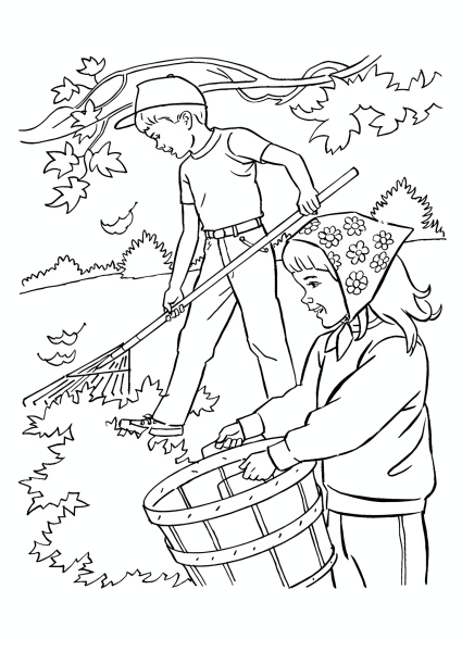 Раскраска. Осень