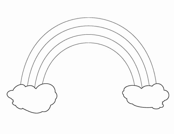 Раскраска Радуга маленькая