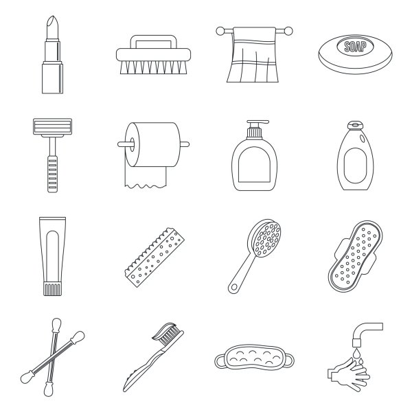 Рисование предметы личной гигиены