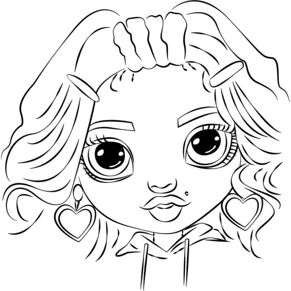 Раскраска Рейнбоу Хай