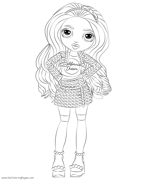 Раскраска Рейнбоу Хай