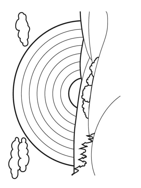 Деревяшки раскраска Радуга
