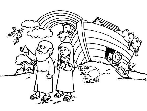 Ноев Ковчег раскраска Воскресная школа