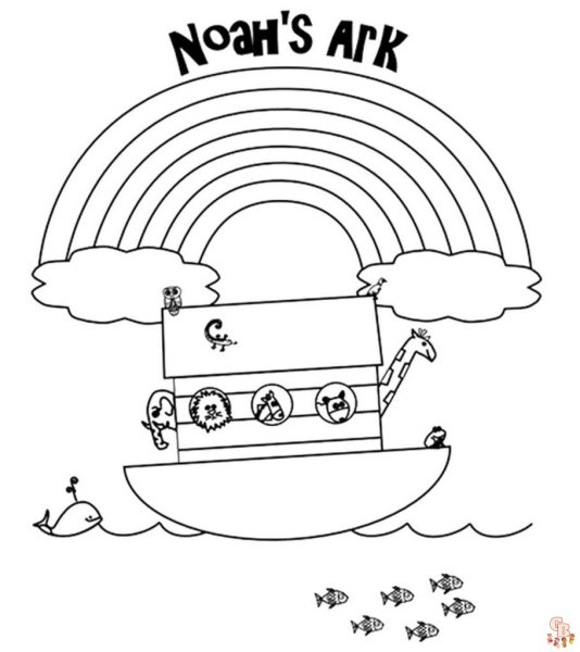 Noah Ark Black and White