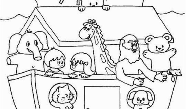 Корабль ноя раскраска