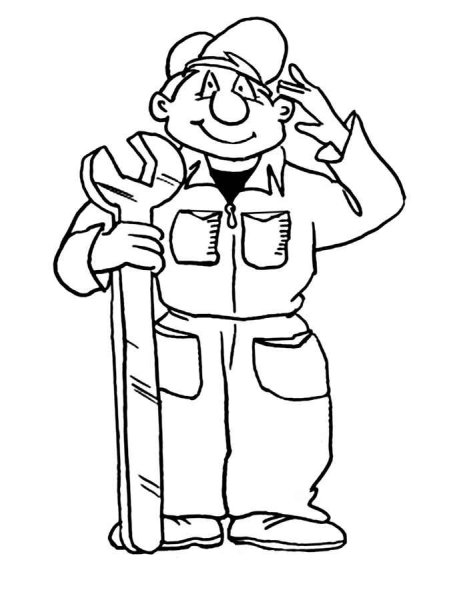 Профессии раскраски для детей