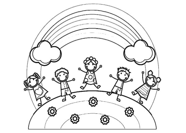 Раскраски ко Дню защиты детей