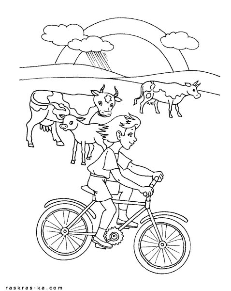 Каникулы раскраска для детей