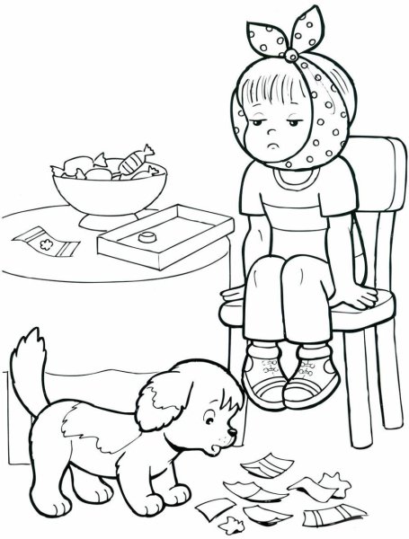 Раскраска на тему здоровье для детей