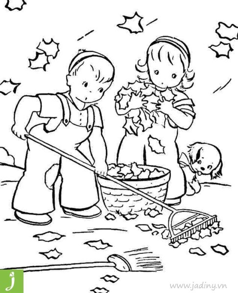 Раскраска. Осень