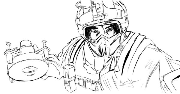 Раскраски Rainbow Six Siege