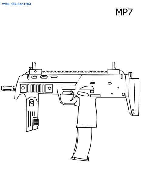 HK mp7 чертеж