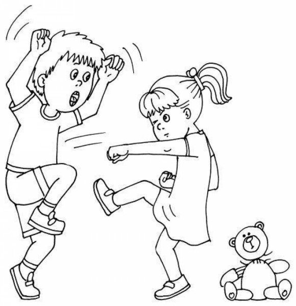 Раскраска хорошие и плохие поступки