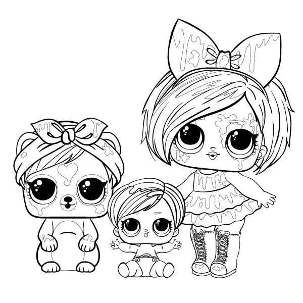 Кукла ЛОЛ питомец splatters